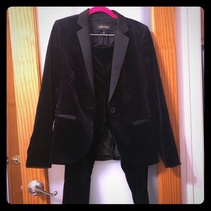 Escada Black Velvet Tuxedo Pant Suit